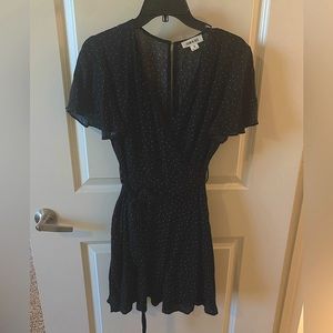 Cute dotted wrap dress